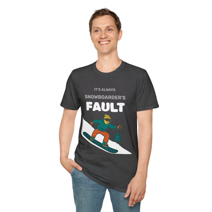 Men's Snowboarder T-Shirt - Casual Tee, Winter Sports Shirt, Funny Gift, Skiing Apparel, Outdoor Activity Printify