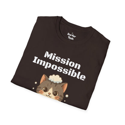 Cat Bubble Bath T-Shirt Printify