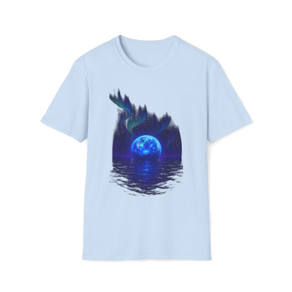 Mystical Ether Unisex Softstyle T-Shirt, Graphic Tee, Night Sky Shirt, Gift for Astronomy Lovers, Casual Wear, Fantasy Apparel Printify