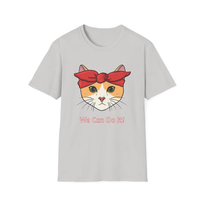 Cat Power Unisex T-Shirt, Strong Women Empowerment Tee, We Can Do It Motivational Shirt, Cute Kitty Graphic Top, Feminist Apparel Printify