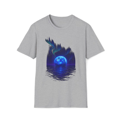 Mystical Ether Unisex Softstyle T-Shirt, Graphic Tee, Night Sky Shirt, Gift for Astronomy Lovers, Casual Wear, Fantasy Apparel Printify