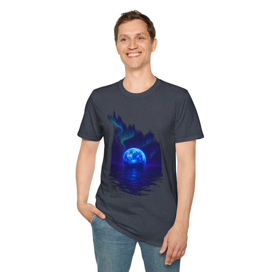 Mystical Ether Unisex Softstyle T-Shirt, Graphic Tee, Night Sky Shirt, Gift for Astronomy Lovers, Casual Wear, Fantasy Apparel Printify