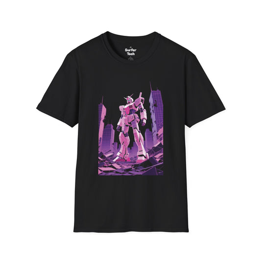 Retro Robot Graphic Tee | Unisex Softstyle T-Shirt, Geek Fashion, Anime Merch, Gift for Him, Her, Casual Wear, Pop Culture Apparel