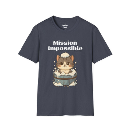 Cat Bubble Bath T-Shirt Printify
