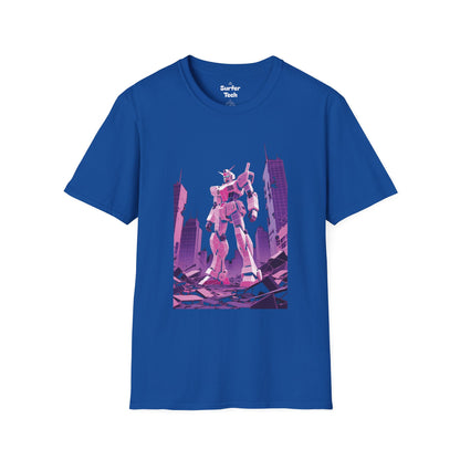 Retro Robot Graphic Tee | Unisex Softstyle T-Shirt, Geek Fashion, Anime Merch, Gift for Him, Her, Casual Wear, Pop Culture Apparel