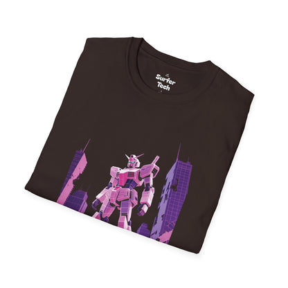 Retro Robot Graphic Tee | Unisex Softstyle T-Shirt, Geek Fashion, Anime Merch, Gift for Him, Her, Casual Wear, Pop Culture Apparel