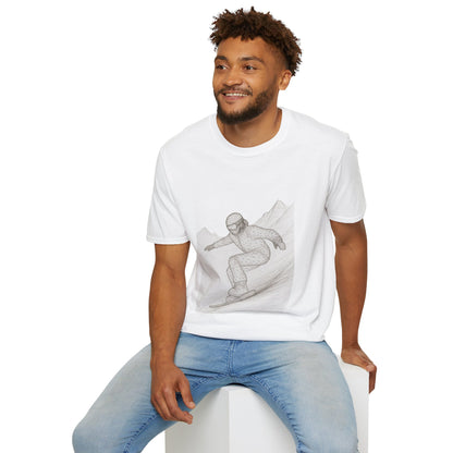 Snowboarder Graphic Tee, Cool T-Shirt, Unisex Casual Wear, Winter Sports Shirt