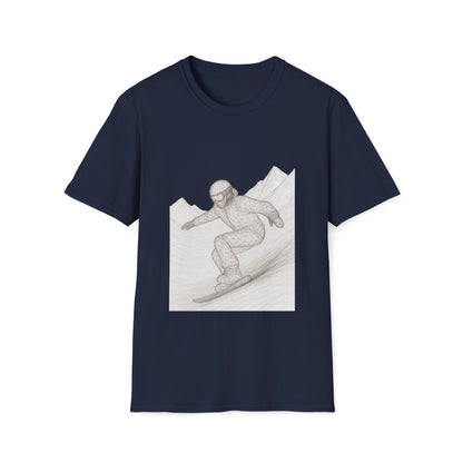 Snowboarder Graphic Tee, Cool T-Shirt, Unisex Casual Wear, Winter Sports Shirt Printify