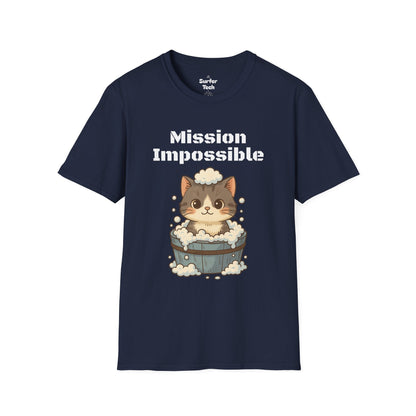 Cat Bubble Bath T-Shirt Printify