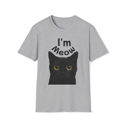 Void Cat T-Shirt - Black Cat - Unisex Softstyle Tee, Cute Cat Lover Gift, Halloween Apparel, Pet Owner Shirt, Funny Cat Design Printify