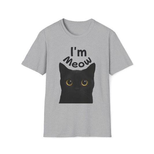 Void Cat T-Shirt - Black Cat - Unisex Softstyle Tee, Cute Cat Lover Gift, Halloween Apparel, Pet Owner Shirt, Funny Cat Design Printify