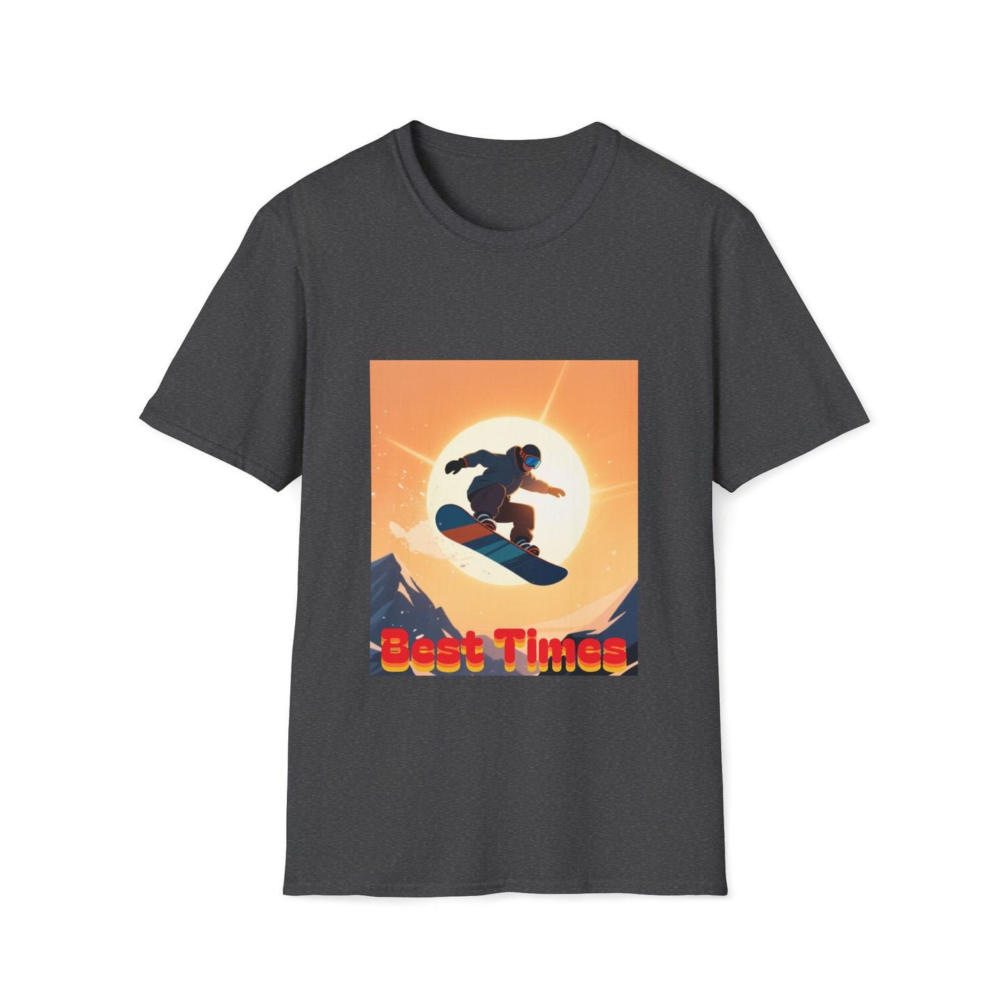 Soaring High Snowboarding Time Unisex T-Shirt Printify