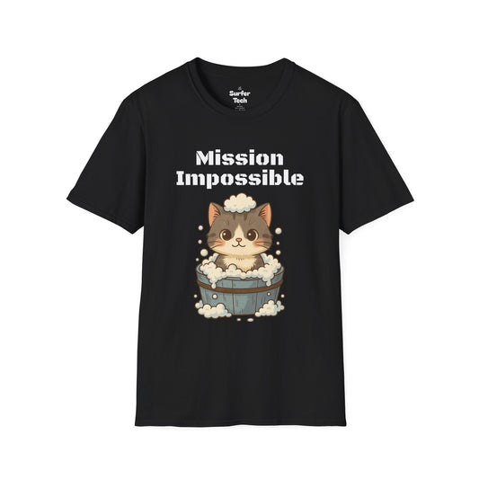 Cat Bubble Bath T-Shirt Printify