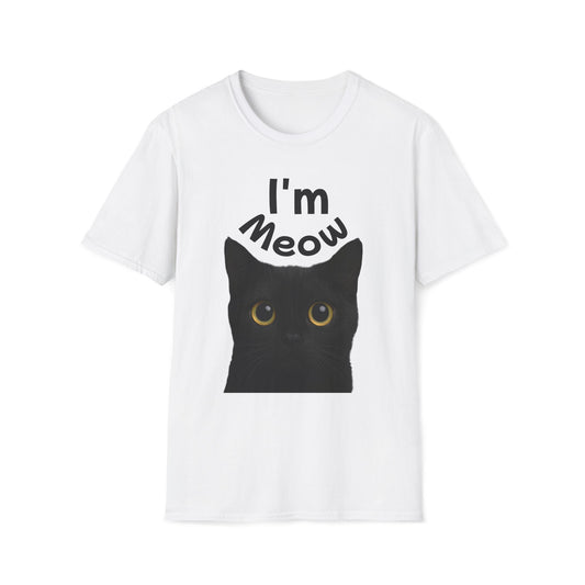 Void Cat T-Shirt - Black Cat - Unisex Softstyle Tee, Cute Cat Lover Gift, Halloween Apparel, Pet Owner Shirt, Funny Cat Design