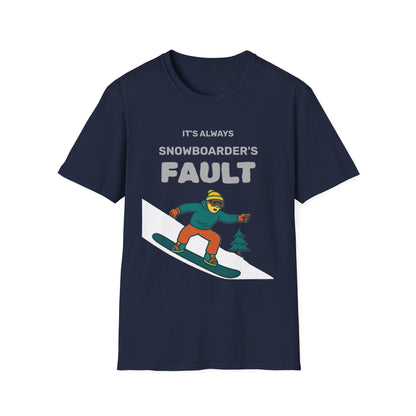 Men's Snowboarder T-Shirt - Casual Tee, Winter Sports Shirt, Funny Gift, Skiing Apparel, Outdoor Activity Printify