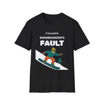 Men's Snowboarder T-Shirt - Casual Tee, Winter Sports Shirt, Funny Gift, Skiing Apparel, Outdoor Activity Printify