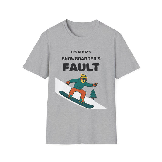 Men's Snowboarder T-Shirt - Casual Tee, Winter Sports Shirt, Funny Gift, Skiing Apparel, Outdoor Activity Printify