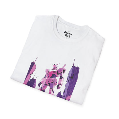 Retro Robot Graphic Tee | Unisex Softstyle T-Shirt, Geek Fashion, Anime Merch, Gift for Him, Her, Casual Wear, Pop Culture Apparel