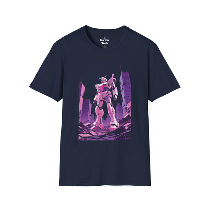 Retro Robot Graphic Tee | Unisex Softstyle T-Shirt, Geek Fashion, Anime Merch, Gift for Him, Her, Casual Wear, Pop Culture Apparel