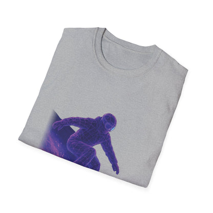 Snowboarder Carving Unisex Softstyle T-Shirt Printify