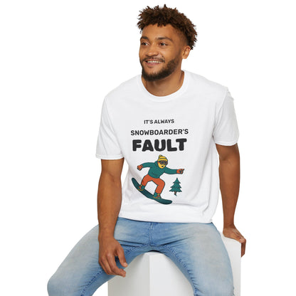 Men's Snowboarder T-Shirt - Casual Tee, Winter Sports Shirt, Funny Gift, Skiing Apparel, Outdoor Activity Printify