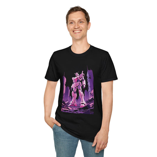 Retro Robot Graphic Tee | Unisex Softstyle T-Shirt, Geek Fashion, Anime Merch, Gift for Him, Her, Casual Wear, Pop Culture Apparel