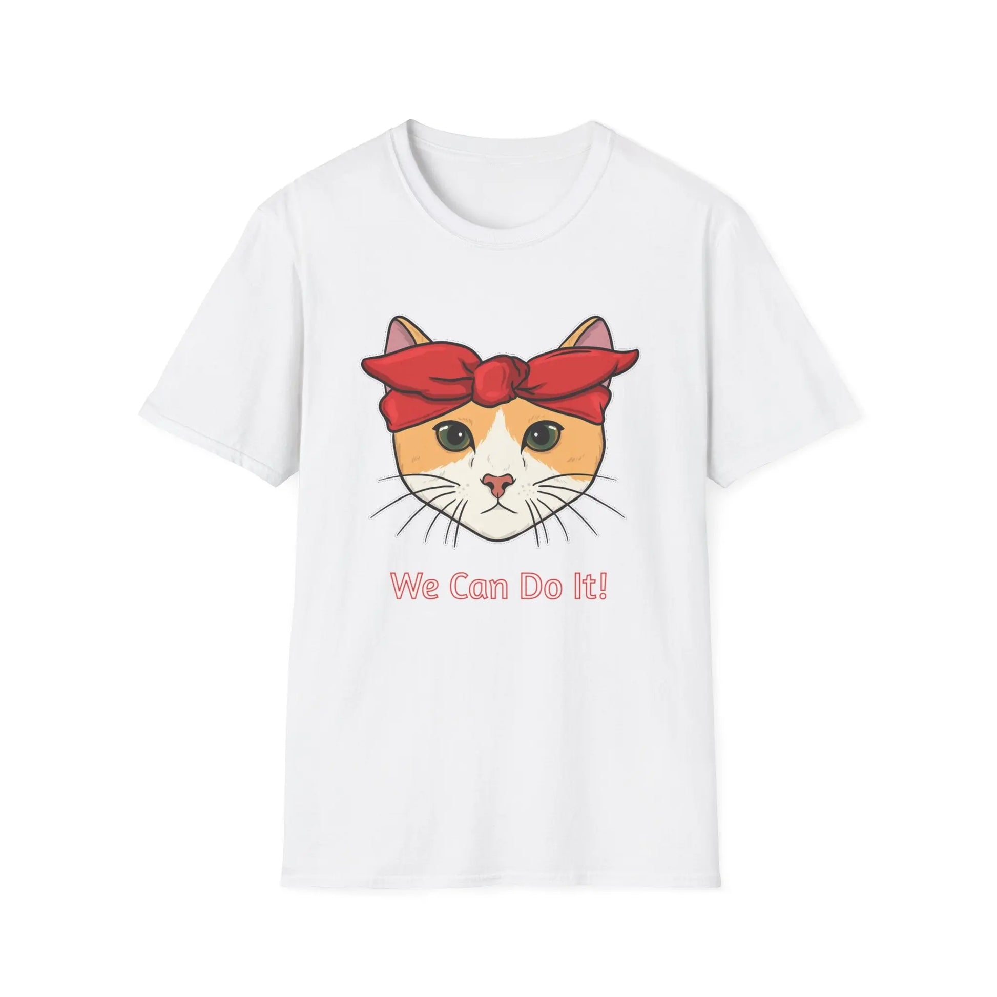 Cat Power Unisex T-Shirt, Strong Women Empowerment Tee, We Can Do It Motivational Shirt, Cute Kitty Graphic Top, Feminist Apparel Printify