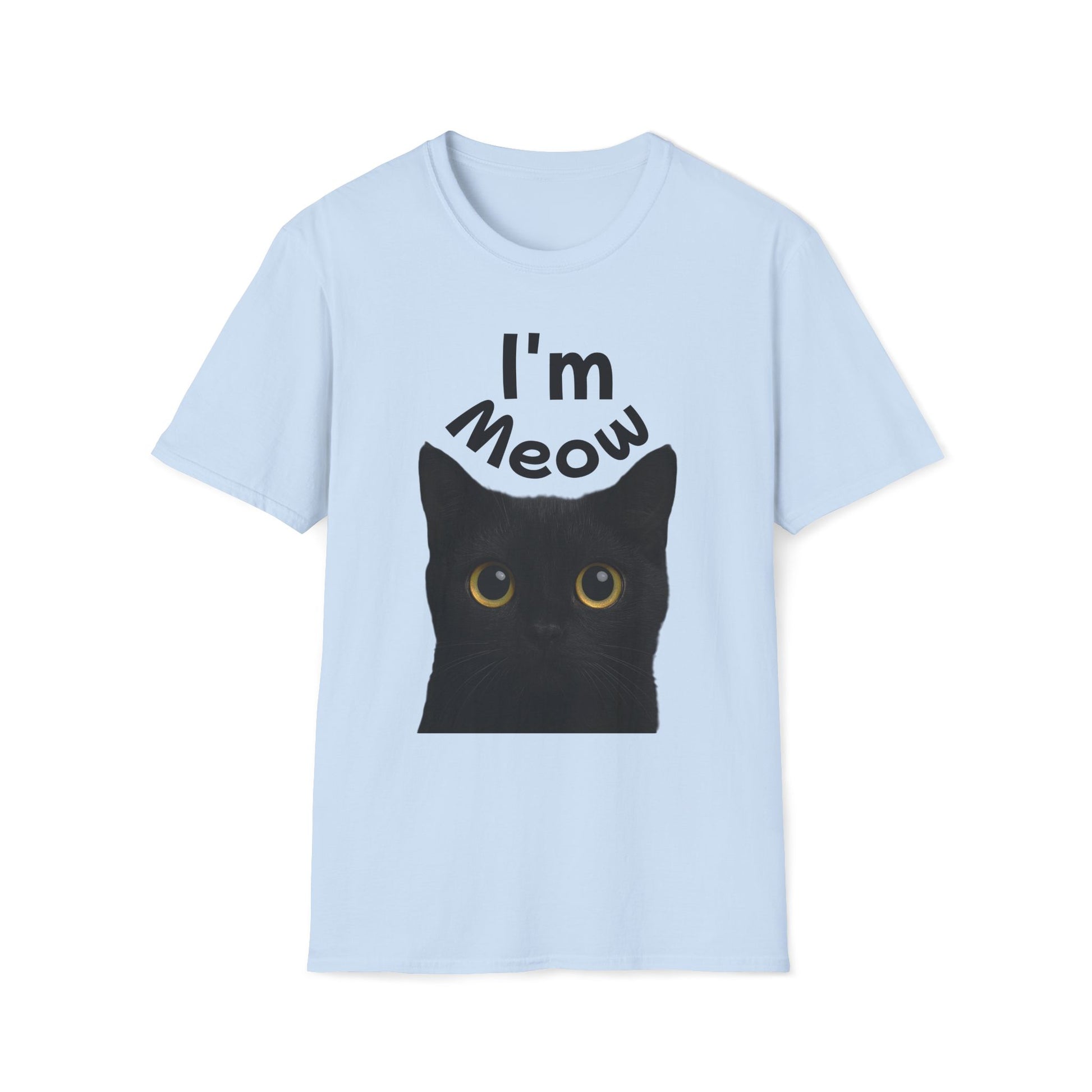 Void Cat T-Shirt - Black Cat - Unisex Softstyle Tee, Cute Cat Lover Gift, Halloween Apparel, Pet Owner Shirt, Funny Cat Design Printify
