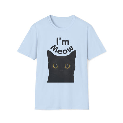 Void Cat T-Shirt - Black Cat - Unisex Softstyle Tee, Cute Cat Lover Gift, Halloween Apparel, Pet Owner Shirt, Funny Cat Design Printify