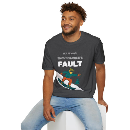 Men's Snowboarder T-Shirt - Casual Tee, Winter Sports Shirt, Funny Gift, Skiing Apparel, Outdoor Activity Printify
