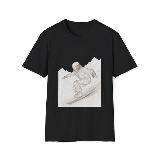 Snowboarder Graphic Tee, Cool T-Shirt, Unisex Casual Wear, Winter Sports Shirt Printify