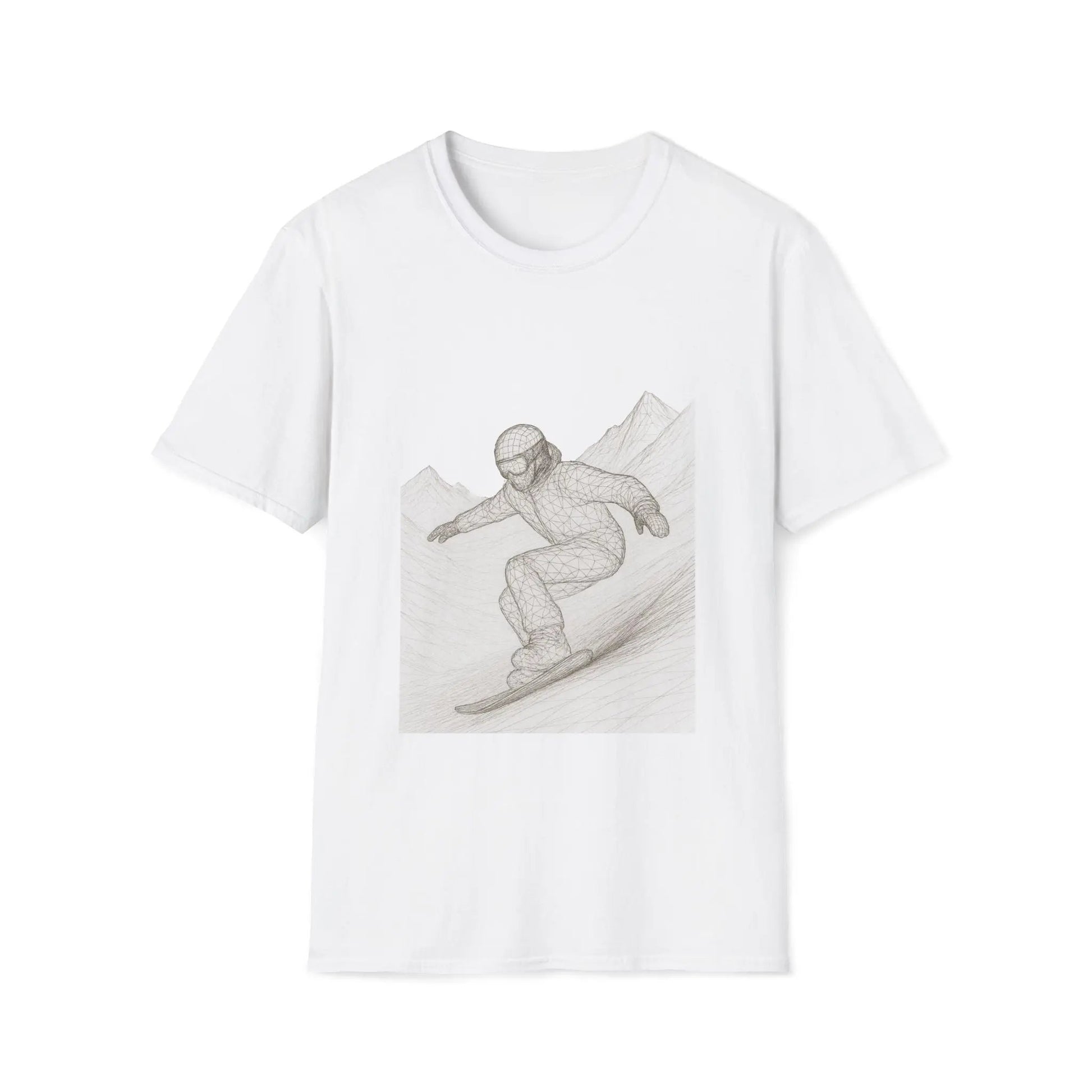 Snowboarder Graphic Tee, Cool T-Shirt, Unisex Casual Wear, Winter Sports Shirt Printify