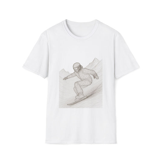 Snowboarder Graphic Tee, Cool T-Shirt, Unisex Casual Wear, Winter Sports Shirt Printify