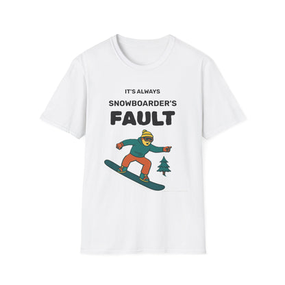 Men's Snowboarder T-Shirt - Casual Tee, Winter Sports Shirt, Funny Gift, Skiing Apparel, Outdoor Activity Printify