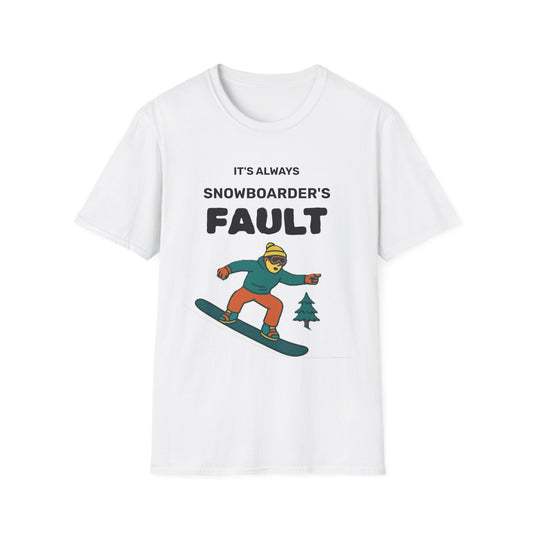 Men's Snowboarder T-Shirt - Casual Tee, Winter Sports Shirt, Funny Gift, Skiing Apparel, Outdoor Activity Printify