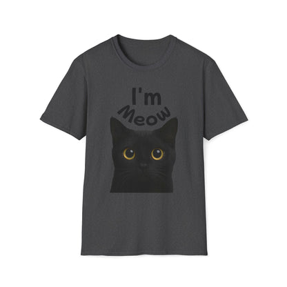 Void Cat T-Shirt - Black Cat - Unisex Softstyle Tee, Cute Cat Lover Gift, Halloween Apparel, Pet Owner Shirt, Funny Cat Design Printify