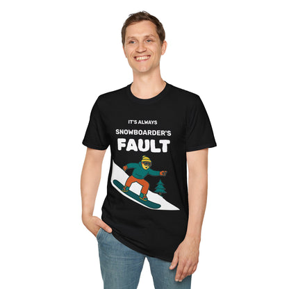 Men's Snowboarder T-Shirt - Casual Tee, Winter Sports Shirt, Funny Gift, Skiing Apparel, Outdoor Activity Printify