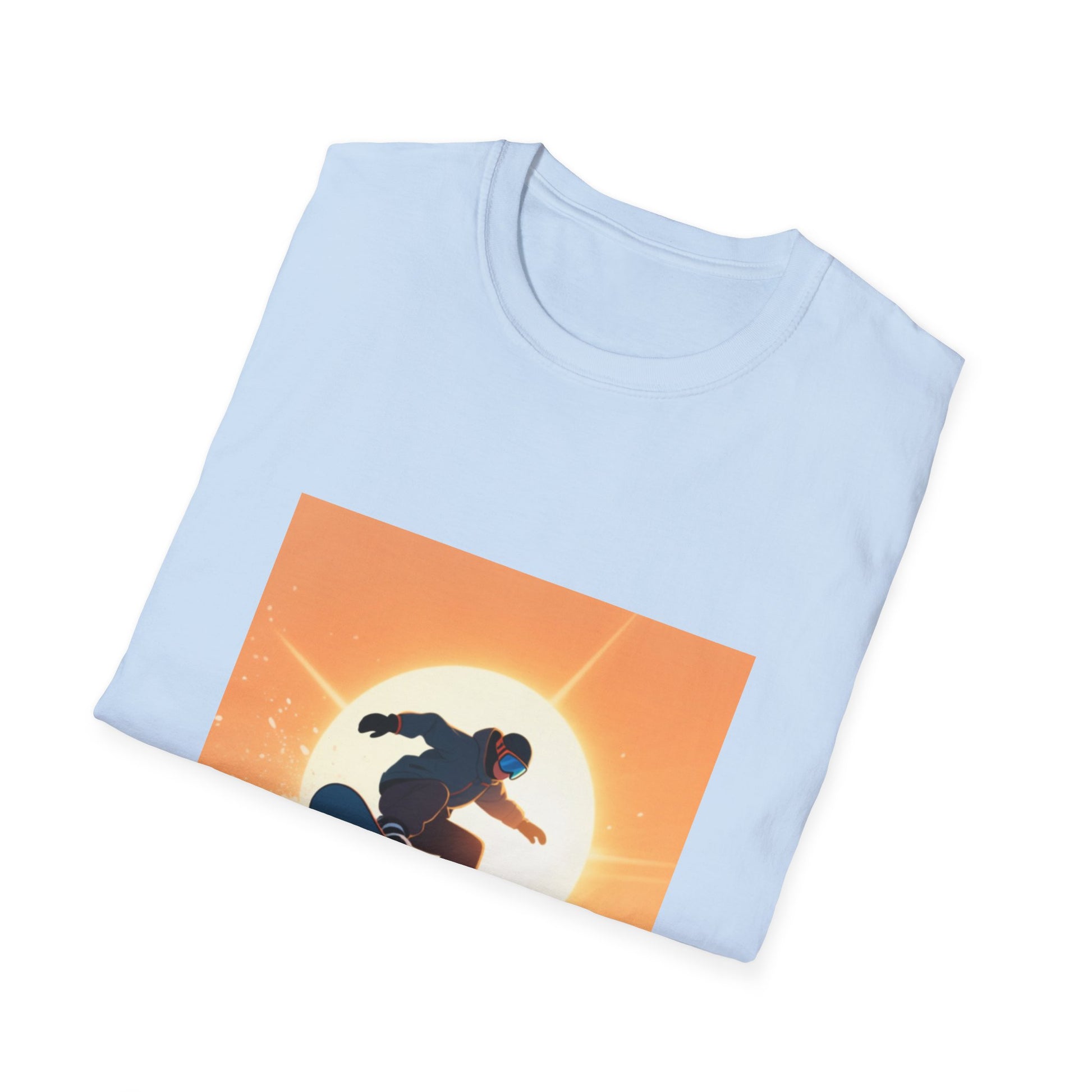 Soaring High Snowboarding Time Unisex T-Shirt Printify