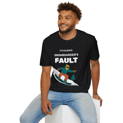 Men's Snowboarder T-Shirt - Casual Tee, Winter Sports Shirt, Funny Gift, Skiing Apparel, Outdoor Activity Printify